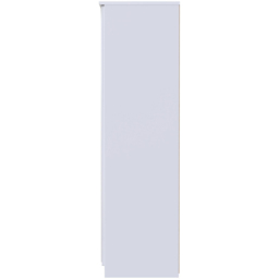 Crowndale Camden 2 Door White Gloss and White Mirrored Wardrobe Ready Assembled - White Gloss & White - Wilko - thumbnail 6