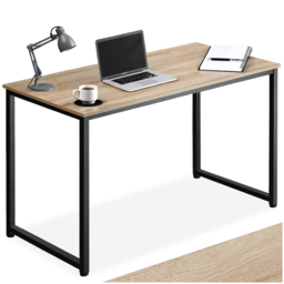 Tectake Flint Wood Light Study Desk Oak Sonoma 120cm - Size: 76.5 x 120 x 59cm - Brown - Wilko - thumbnail 3
