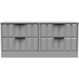 Crowndale New York 4 Drawer Dusk Grey Chest of Drawers Ready Assembled - Wilko - thumbnail 4