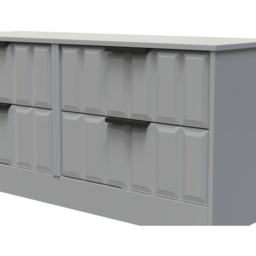Crowndale New York 4 Drawer Dusk Grey Chest of Drawers Ready Assembled - Wilko - thumbnail 6