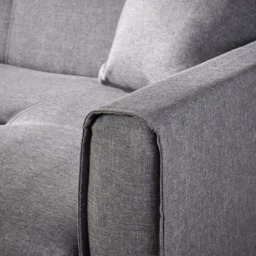 Home Source 2 Seater Dark Grey Sofa Bed - Wilko - thumbnail 5