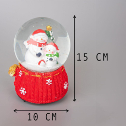 Single Shatchi Christmas Santa Tree Scene Resin Base Musical Snowglobe in Assorted Style - Size: 150 x 150 x 100cm - Multi - Wilko - thumbnail 6