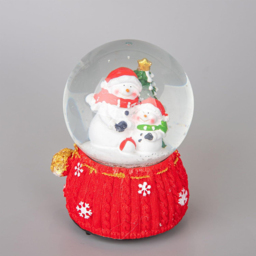 Single Shatchi Christmas Santa Tree Scene Resin Base Musical Snowglobe in Assorted Style - Size: 150 x 150 x 100cm - Multi - Wilko - thumbnail 3