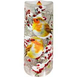 Robin Glitter Spinning LED Candle Multicolour - Sleigh Bells Ring - Wilko - thumbnail 5