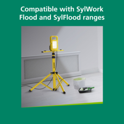 Sylvania SylWork Work Floodlight Extendable Tripod - Size: 60 x 10 x 10cm - Yellow - Wilko - thumbnail 6
