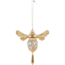 Champagne Gold Glitter Bee - Wilko - thumbnail 1