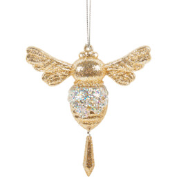Champagne Gold Glitter Bee - Wilko - thumbnail 3