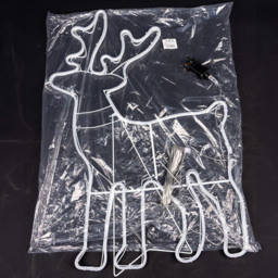 Shatchi Blue LED Standing Reindeer Neon Rope Silhouette - Size: 89 x 50 x 6.5cm - Wilko - thumbnail 4