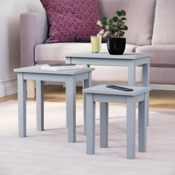 Vida Designs Yorkshire Grey Nest of Tables Set of 3 - Wilko - thumbnail 4