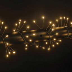 Xmas Haus Warm White Seed LED Multifunction Green Cable Cluster Light 6m - Size: 600 x 50 x 50cm - Wilko - thumbnail 3