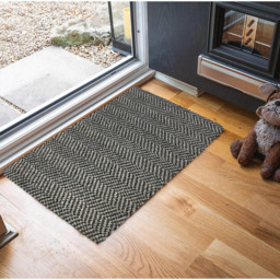 Desire Rugs Herringbone Taupe Anti Slip Door Mat 50 x 80cm - Wilko - thumbnail 3