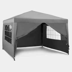 VonHaus 3 x 3m Slate Grey Pop-up Gazebo with Removable Side Panel - Wilko - thumbnail 3