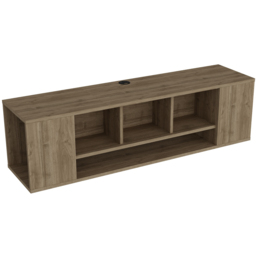 Decorotika Paldi 6 Shelf Oud Floating TV Unit - Size: 38.8 x 135 x 35.2cm - Brown - Wilko - thumbnail 3