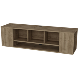 Decorotika Paldi 6 Shelf Oud Floating TV Unit - Size: 38.8 x 135 x 35.2cm - Brown - Wilko - thumbnail 4