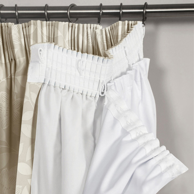Velosso Thermal Blackout Lined Curtain 168 x 132cm - Size: W 168 x D 132cm - White - Wilko - image 1