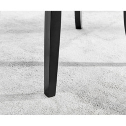 Furniturebox Kennsington Set of 2 Black Velvet Knockerback Dining Chair - Wilko - thumbnail 6