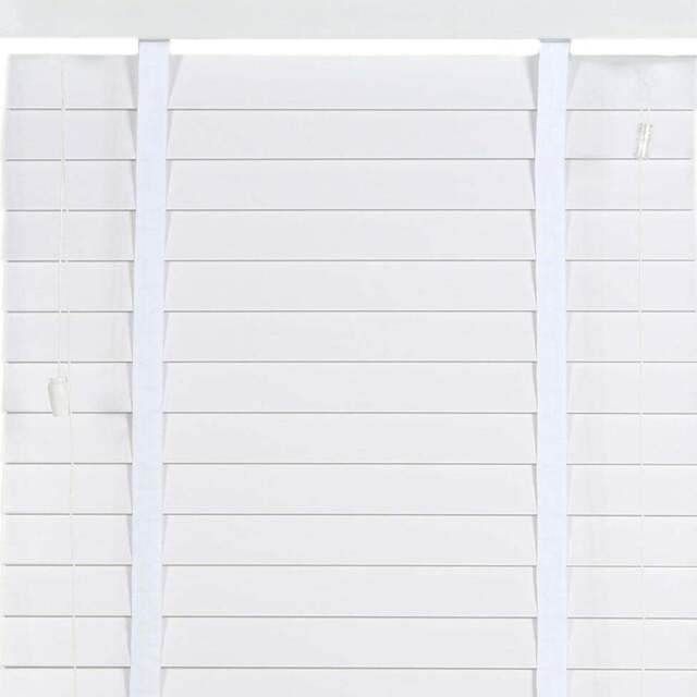 Ashwood Venetian Blind Cotton White 180cm - Wilko - image 1