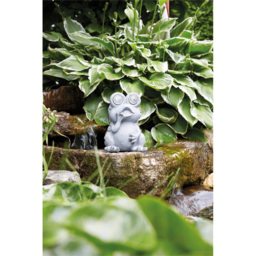 Luxform Solar Powered LED Stone Frog Light - Size: 10 x 11 x 15.5cm - Grey - Wilko - thumbnail 6
