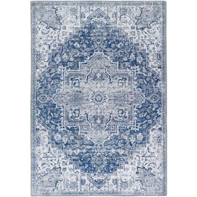 Origins My Washable Garda Rug 160 x 230cm - Blue - Origins Rugs - Wilko - image 1