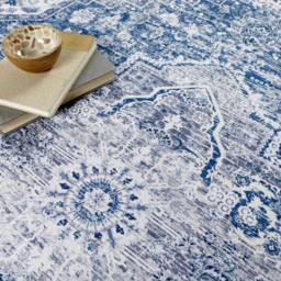 Origins My Washable Garda Rug 160 x 230cm - Blue - Origins Rugs - Wilko - thumbnail 6