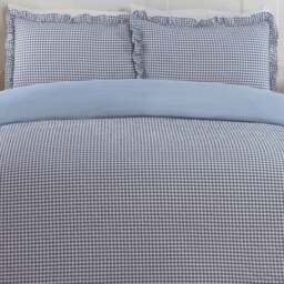 Josette Frill Duvet Set Blue Superking - Size: Super King - Wilko - thumbnail 7