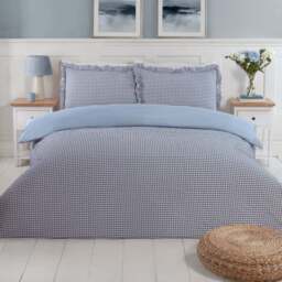 Josette Frill Duvet Set Blue Superking - Size: Super King - Wilko - thumbnail 3
