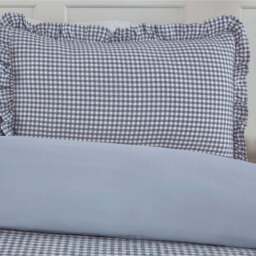 Josette Frill Duvet Set Blue Superking - Size: Super King - Wilko - thumbnail 4