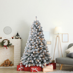 Evergreen Classics Snowy Oxford Pine Pre-Lit Artificial Christmas Tree 6ft - Wilko - thumbnail 3