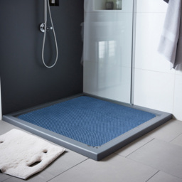 Nicoman Reversible Blue and Green Square Corner Shower Mat 53 x 53cm - Size: 0.4 x 53 x 53cm - Wilko - thumbnail 3