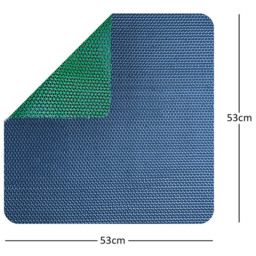 Nicoman Reversible Blue and Green Square Corner Shower Mat 53 x 53cm - Size: 0.4 x 53 x 53cm - Wilko - thumbnail 5