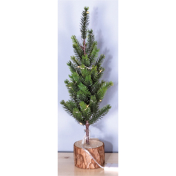 St Helens LED Green Finish Decorative Christmas Tree - Size: 300 x 60 x 60cm - Wilko - thumbnail 4