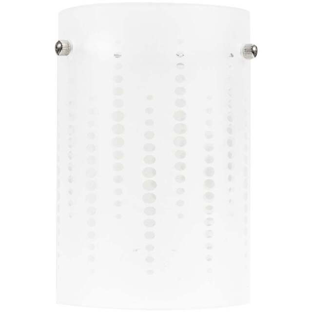 ValueLights Elsie Vertical Spot Frosted Glass Small Shade - Size: 15 x 10 x 10cm - White - Wilko - image 1