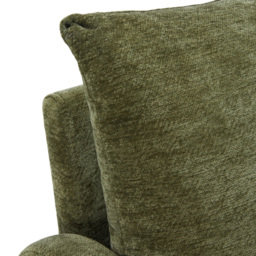 Living and Home Green Chenille Upholstered Accent Chair with Lumbar Pillow - Size: Single - Wilko - thumbnail 7