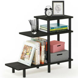 Walplus 2 Shelf Espresso Black Turn-N-Tube Side Table - Size: 29.49 x 65.1 x 80.01cm - Wilko - thumbnail 5