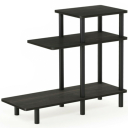 Walplus 2 Shelf Espresso Black Turn-N-Tube Side Table - Size: 29.49 x 65.1 x 80.01cm - Wilko - thumbnail 3