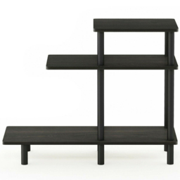 Walplus 2 Shelf Espresso Black Turn-N-Tube Side Table - Size: 29.49 x 65.1 x 80.01cm - Wilko - thumbnail 4