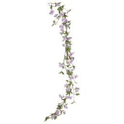 Morning Glory Garland - Green and Purple - Wilko - thumbnail 1
