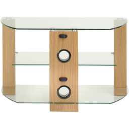TTAP Vision 2 Shelf Oak TV Stand 800mm - Size: 50.3 x 80 x 40cm - Brown - Wilko - thumbnail 6