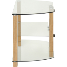 TTAP Vision 2 Shelf Oak TV Stand 800mm - Size: 50.3 x 80 x 40cm - Brown - Wilko - thumbnail 5