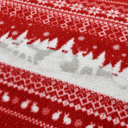 Velosso King Size Red Nordic Teddy Fleece Duvet Set - Wilko - thumbnail 3