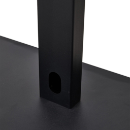 Living and Home 32-55 inch Black Universal TV Floor Stand with Casters - Size: 122 x 70 x 41.5cm - Wilko - thumbnail 6