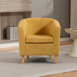 Artemis Home Millie Yellow Fabric Accent Chair - Size: Single - Wilko - thumbnail 4