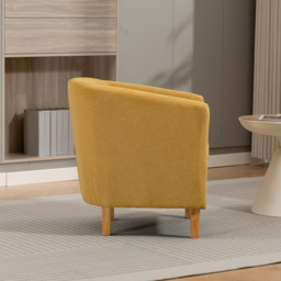 Artemis Home Millie Yellow Fabric Accent Chair - Size: Single - Wilko - thumbnail 6
