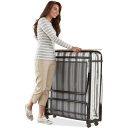 Jay-Be Supreme Single Automatic Folding Bed with Rebound e-Fibre Mattress - Black - Wilko - thumbnail 7