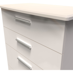 Crowndale Knightsbridge 4 Drawer Kashmir Gloss Deep Chest of Drawers Ready Assembled - Kashmir Gloss & Kashmir - Wilko - thumbnail 6