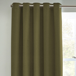 furn. Dawn Green Textured Blackout Eyelet Curtains 229 x 183cm - Size: 183 x 229 x 1cm - Wilko - thumbnail 3