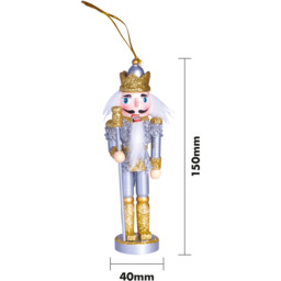 St Helens Gold Hat Multicolour Christmas Nutcracker - Size: 3 x 4 x 15cm - Wilko - thumbnail 6