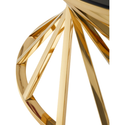 Comfy Living Gold Round Tinted Glass Coffee Table - Size: 43 x 80 x 80cm - Wilko - thumbnail 5