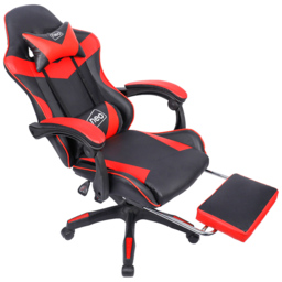 Neo Red PU Leather Office Chair - Size: 66 x 55 x 125cm - Wilko - thumbnail 5