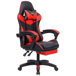 Neo Red PU Leather Office Chair - Size: 66 x 55 x 125cm - Wilko - thumbnail 4